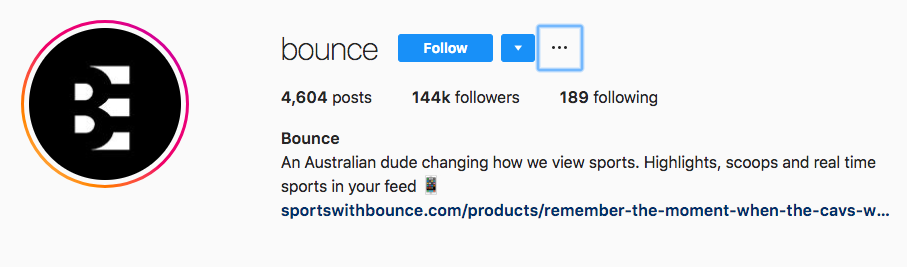 Bounce Instagram