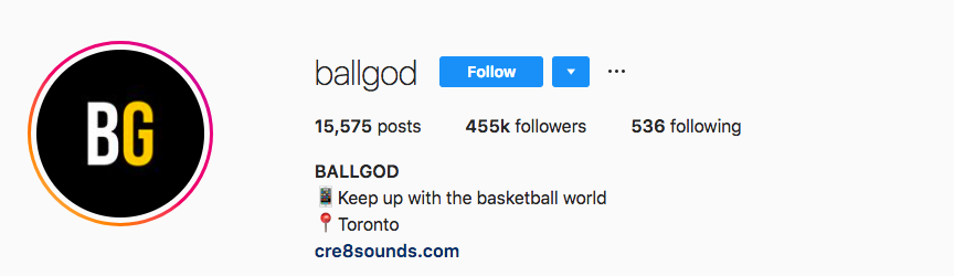 BallGod Instagram