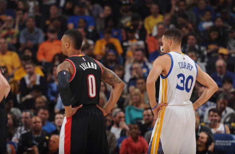 Damian Lillard and Steph Curry