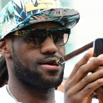 LeBron-James-On-His-Phone