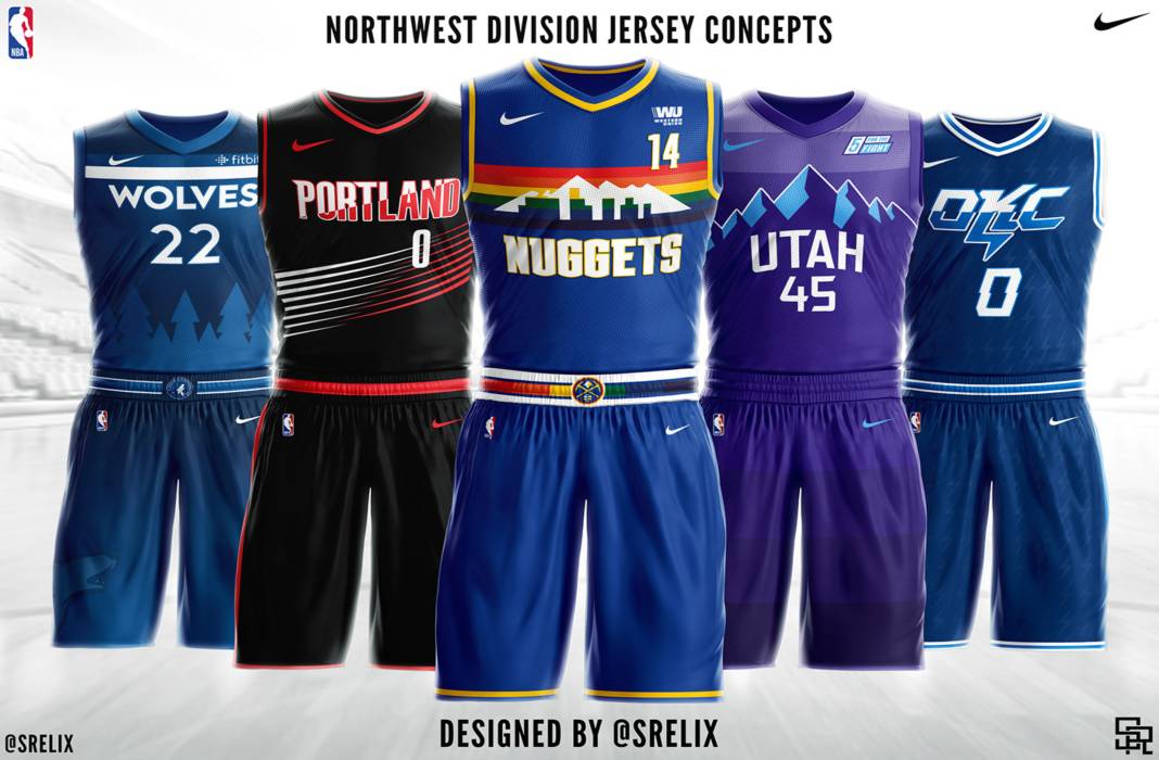 NBA Northwest Division Jerseys - Per Sources