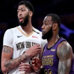 Los Angeles Lakers SF LeBron James and New Orleans Pelicans PF Anthony Davis