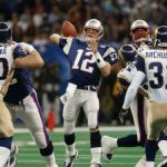 New England Patriots vs St Louis Rams Super Bowl 36 Tom Brady