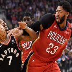 Toronto Raptors PG Kyle Lowry and New Orleans PF Anthony Davis