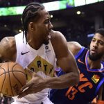 FEATURED IMAGE TORONTO RAPTORS SF KAWHI LEONARD AND OKC THUNDER SF PAUL GEORGE