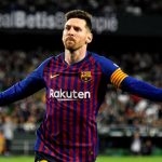 Barcelona forward Lionel Messi vs Real Betis