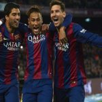 Barcelona attackers Messi Suarez Neymar 2014/2015