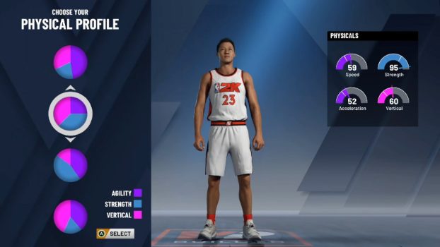 NBA2k20 Physical Profile