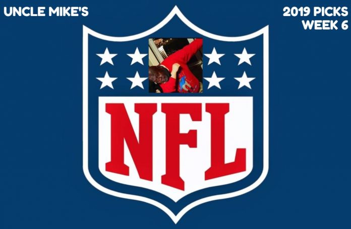 2019 NFL Week 6 Picks