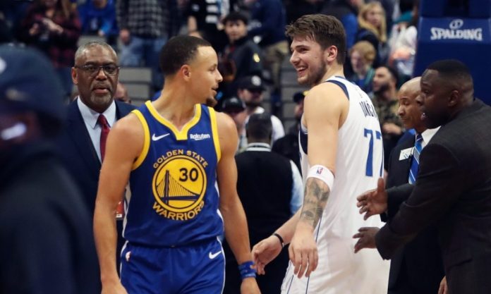 Steph Curry and Luka Doncic