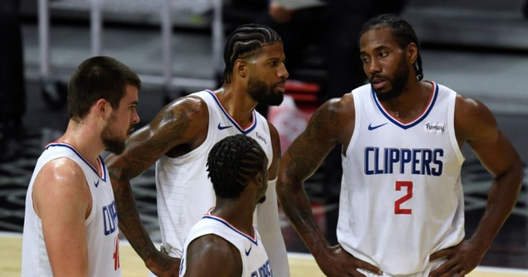 2021 LA Clippers Zubac, Paul George, Pat Beverley, Paul George